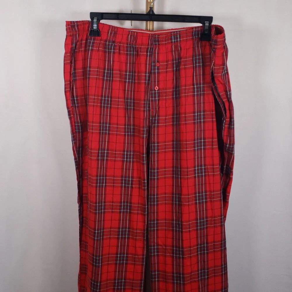 VS PINK Red/Green Plaid Flannel Sleep Pants – SZ XXL – NWT‎